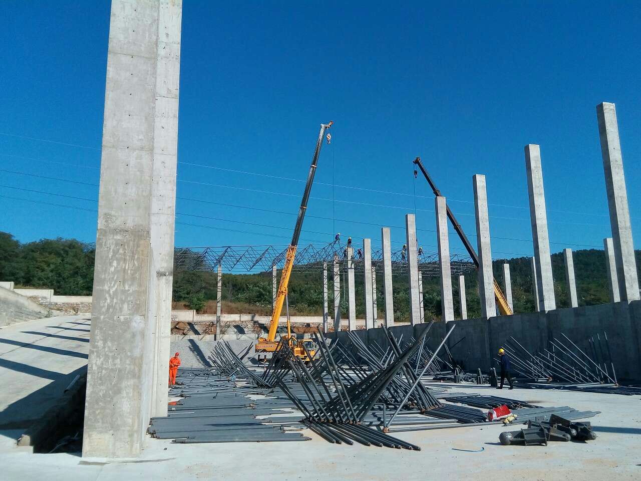 枣阳搅拌站网架